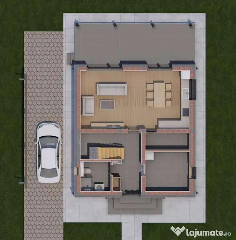 Casă nouă P+1, spatioasa, zona Izvor – predare la cheie! - Tarlungeni (Brasov)