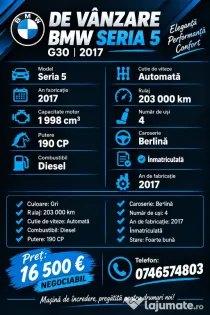 Vând BMW seria 5