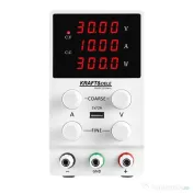 Sursă de laborator reglabilă XD5870 – 0-30V, 0-10A, Afișaj digital de precizie, Protecție scurtcircuit, Eficiență >85% 