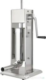 Aparat manual de umplut cârnați KraftDele KD4132, capacitate 5 kg, 4 pâlnii, inox, pentru preparate de casă și mezeluri