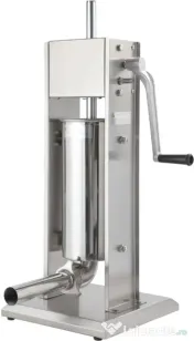 Aparat manual de umplut cârnați KraftDele KD4132, capacitate 5 kg, 4 pâlnii, inox, pentru preparate de casă și mezeluri 