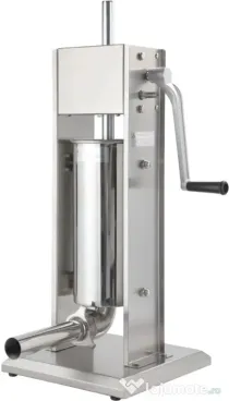 Aparat manual de umplut cârnați KraftDele KD4132, capacitate 5 kg, 4 pâlnii, inox, pentru preparate de casă și mezeluri