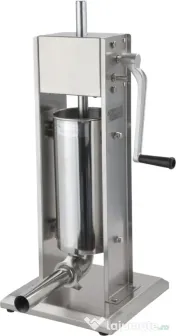 Aparat manual de umplut cârnați KraftDele KD4132, capacitate 5 kg, 4 pâlnii, inox, pentru preparate de casă și mezeluri 