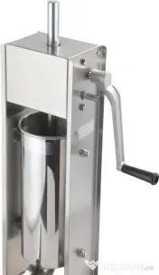 Aparat manual de umplut cârnați KraftDele KD4132, capacitate 5 kg, 4 pâlnii, inox, pentru preparate de casă și mezeluri 