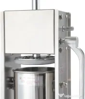 Aparat manual de umplut cârnați KraftDele KD4132, capacitate 5 kg, 4 pâlnii, inox, pentru preparate de casă și mezeluri 