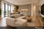 3 camere | Cortina 126 | 96,5 mp utili + balcon 25,3 mp | Et 