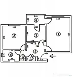 Apartament 2 camere, 49 mp, zona Sarari