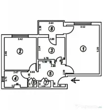 Apartament 2 camere, 49 mp, zona Sarari
