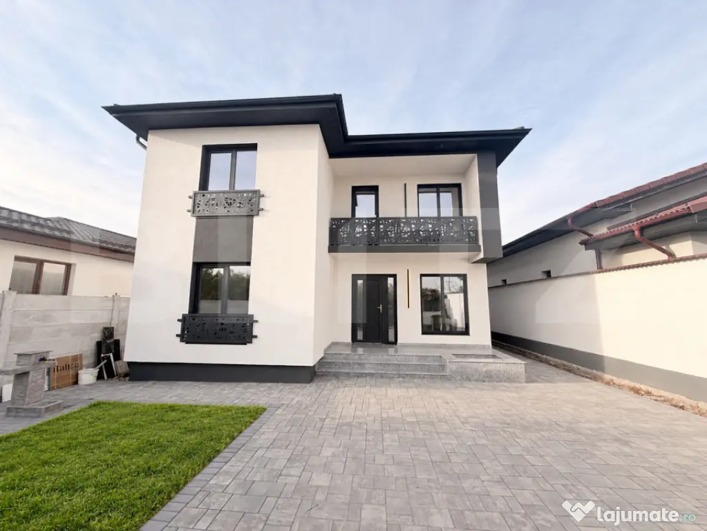 Casa moderna individuala P+1+teren 500 mp, zona Simnicu de J - Craiova (Dolj)