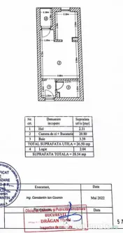 Garsonieră Mobilată și Utilată | Parcare | Vis-a-vis de 