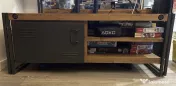 SET Mobilier Industrial (Bar cu 4 scaune, Comoda TV si Etajera) furnir 