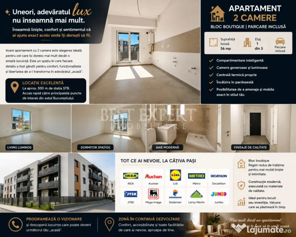 ???? 2 Camere Premium | Parcare Inclusă | Încălzire în P - Bucuresti (Bucuresti-Ilfov)