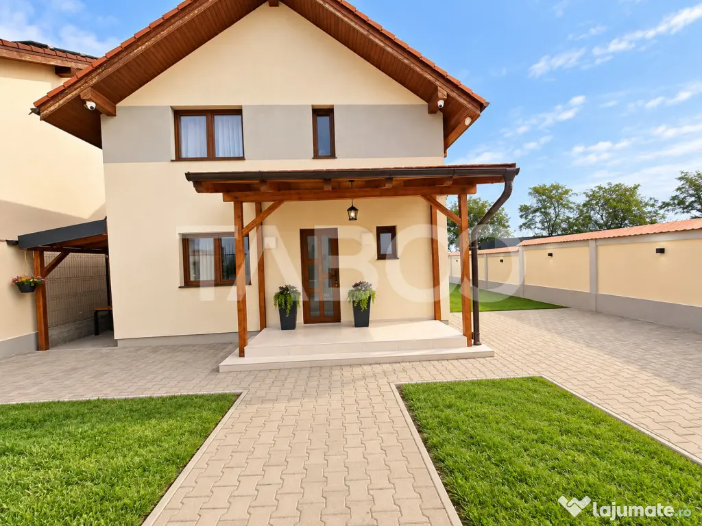 Casa individuala la prima inchiriere 4 camere terasa curte S - Sura Mica (Sibiu)