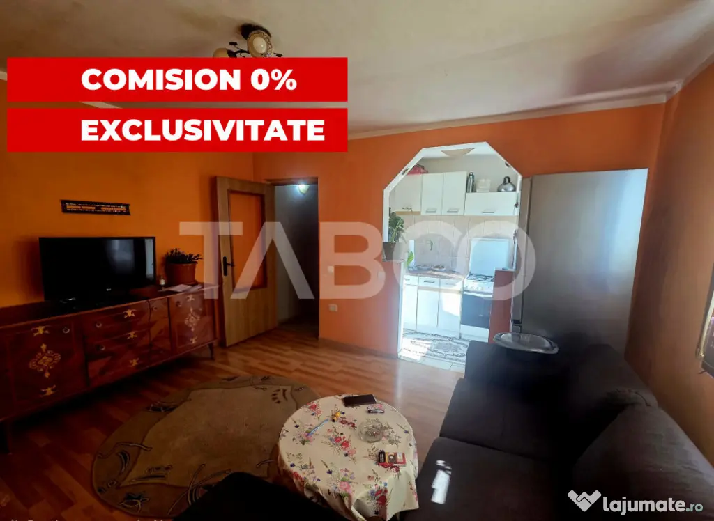 Apartament 3 camere semidecomandat etaj 3 zona 13 Decembrie - Fagaras (Brasov)