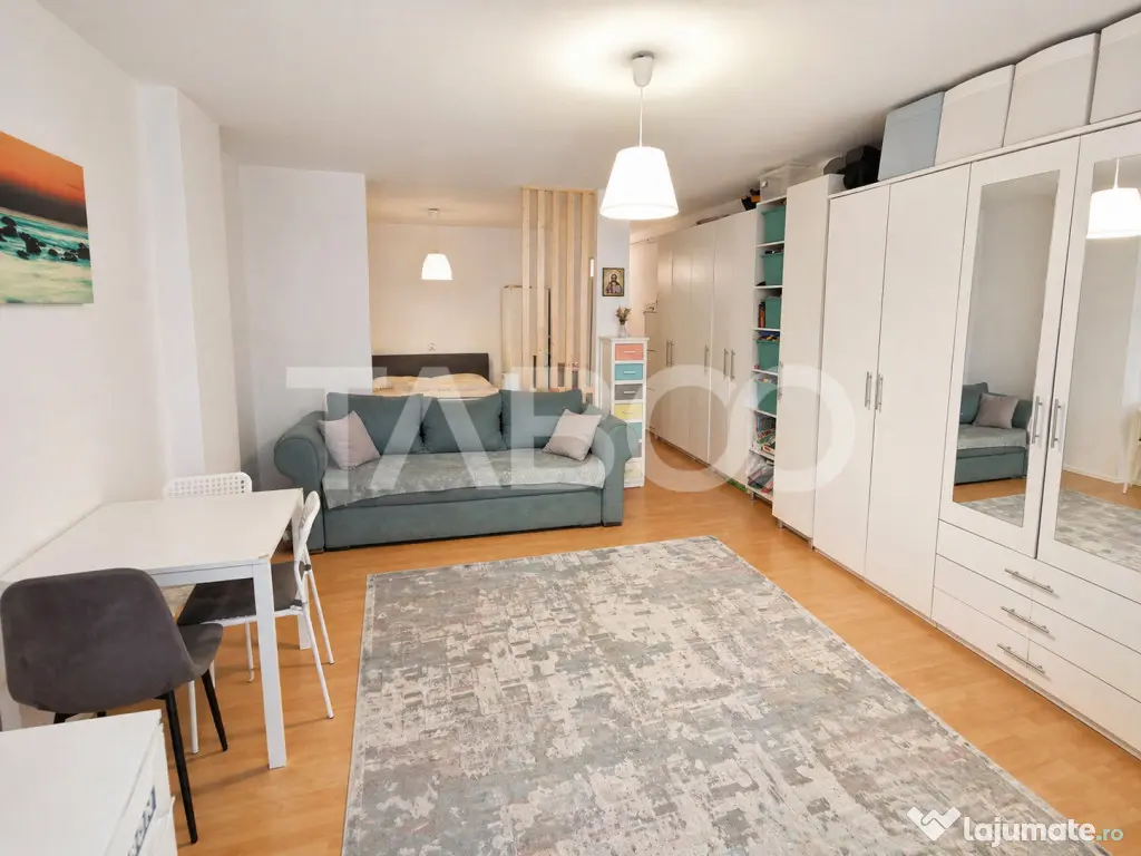 Garsoniera de vanzare 47 mp utili cu o mica gradina de 17 mp - Sibiu (Sibiu)