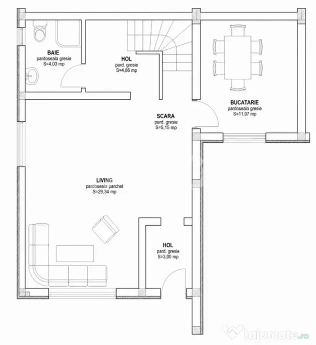 Casa de vanzare 4 camere 110mpu 2 parcari zona Calea Cisnadi - Sibiu (Sibiu)