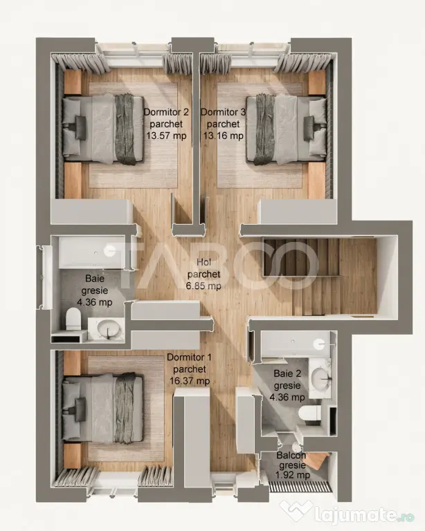 Casa 5 camere curte libera 262 mp terasa 22 mp 3 bai Sura Ma - Sura Mare (Sibiu)