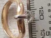 Inel Solitaire unicat extravagant aur masiv 18k cu diamant natural urias 0,85ct 