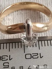 Inel Solitaire unicat extravagant aur masiv 18k cu diamant natural urias 0,85ct
