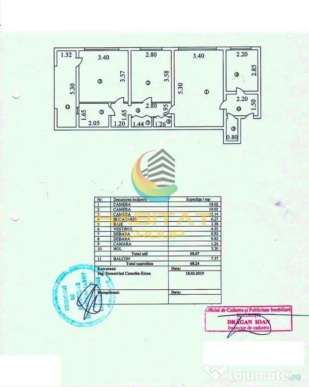 N.Grigorescu 3 camere 68 mp gata de mutare IDEAL INVESTITIE - Bucuresti (Bucuresti-Ilfov)