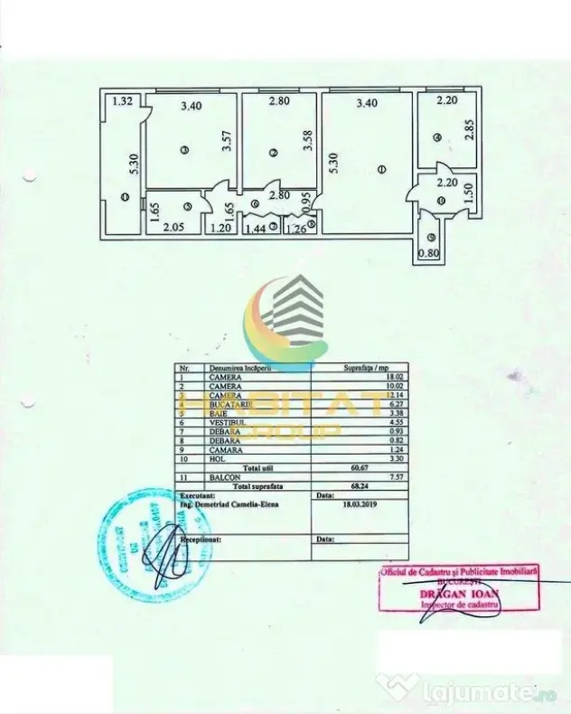N.Grigorescu 3 camere 68 mp gata de mutare IDEAL INVESTITIE - Bucuresti (Bucuresti-Ilfov)