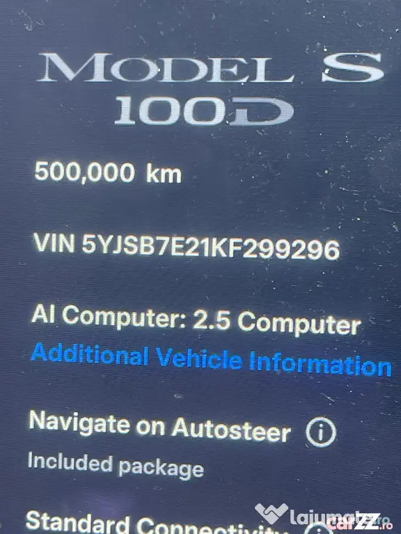 Tesla Model S 75D Dual Motor • 2018 • Baterie schimbată în 2024 - Targu Mures (Mures)
