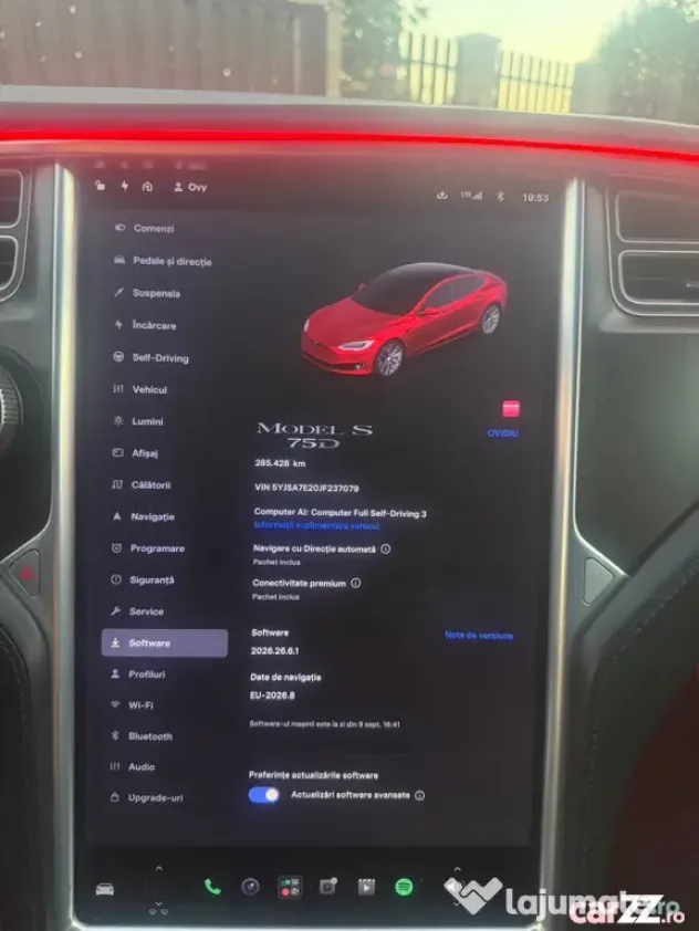 Tesla Model S 75D Dual Motor • 2018 • Baterie schimbată în 2024 - Targu Mures (Mures)