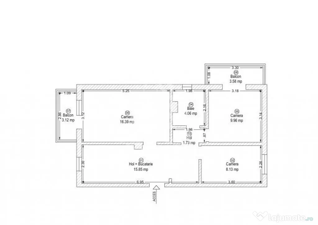 Apartament 3 camere de vanzare, renovat, Lipovei, Timisoara - Timisoara (Timis)