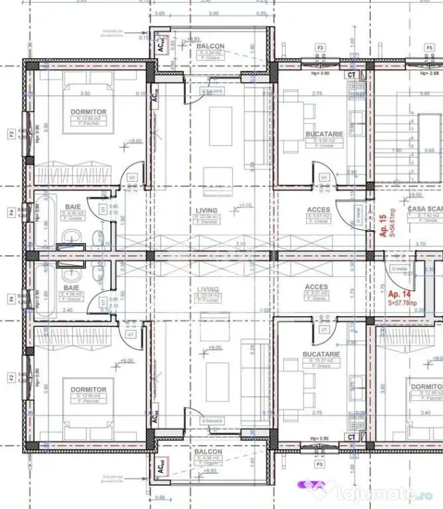 Apartament nou cu 2 camere de vanzare, bucatarie inchisa, Calea Urseni - Giroc (Timis)