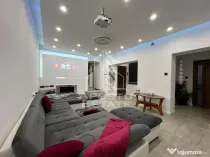 Casa individuala, 6 camere, 3 bai, garaj,acces auto, teren de 411
