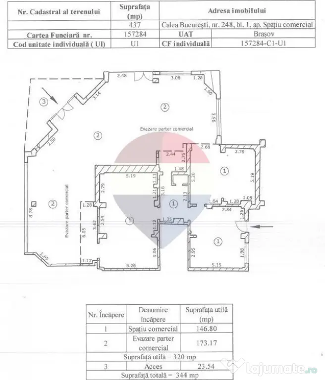 Oportunitate de investiţe ! Spaţiu comercial 320 mp, Calea Bucuresti - Brasov (Brasov)