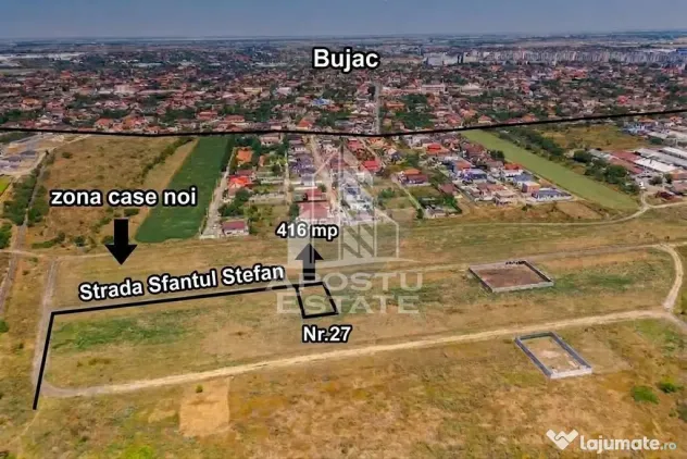 Teren Intravilan Zona Bujac Cartier nou spre Cadas - Arad (Arad)
