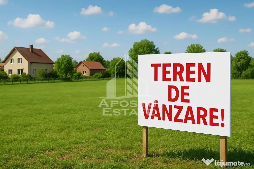 Parcela de teren 532 mp, de vanzare, front stradal 18ml, Bucovat - Bucovat (Remetea Mare) (Timis)