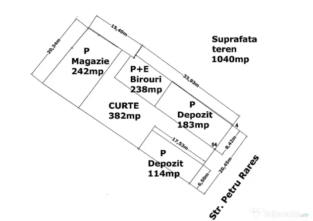 TITULESCU închiriere – Spațiu comercial și depozite