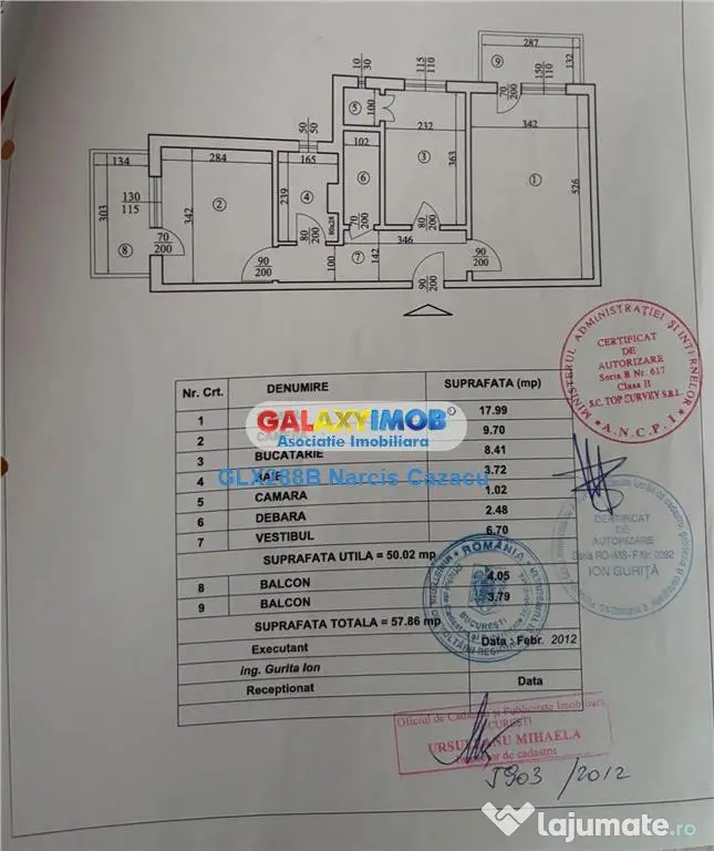 Aviatiei 2 camere 57 mp etaj 4 ,2 balcoane , bloc din 1984 - Bucuresti (Bucuresti-Ilfov)
