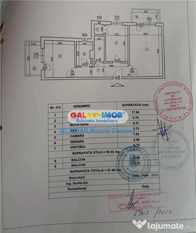 Aviatiei 2 camere 57 mp etaj 4 ,2 balcoane , bloc din 1984 - Bucuresti (Bucuresti-Ilfov)