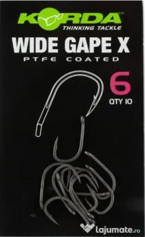 KORDA CARLIGE KORDA WIDE GAPE X Nr 6 - 10 buc