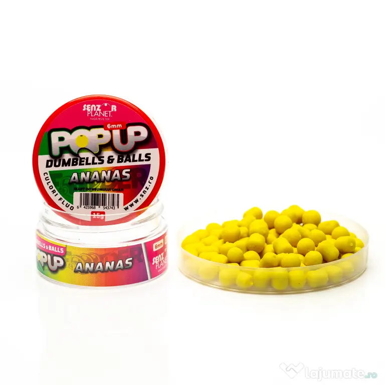 SENZOR PLANET POP-UP DUMBELLS & BALLS ANANAS 6mm 15g