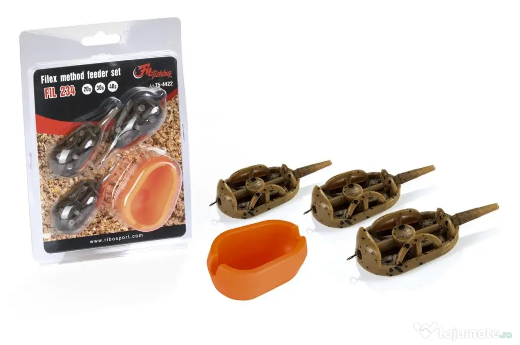 FILFISHING SET 3 MOMITOARE + MATRITA FILFISHING FILEX METHOD FEEDER 20-30-40g