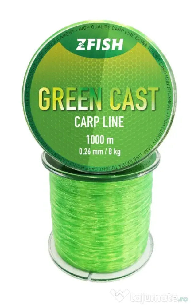 ZFISH FIR MONOFILAMENT ZFISH GREEN CAST CARP LINE, VERDE, 1000m 0.26mm/8kg