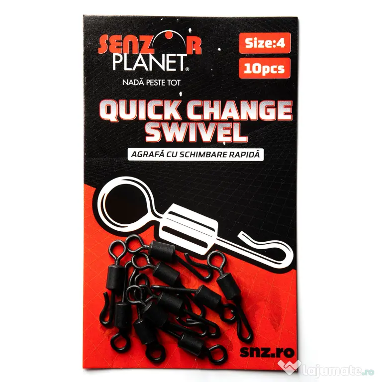 SENZOR PLANET AGRAFA CU SCHIMBARE RAPIDA NR 4 (QUICK CHANGE SWIVEL) 10buc Nr 4