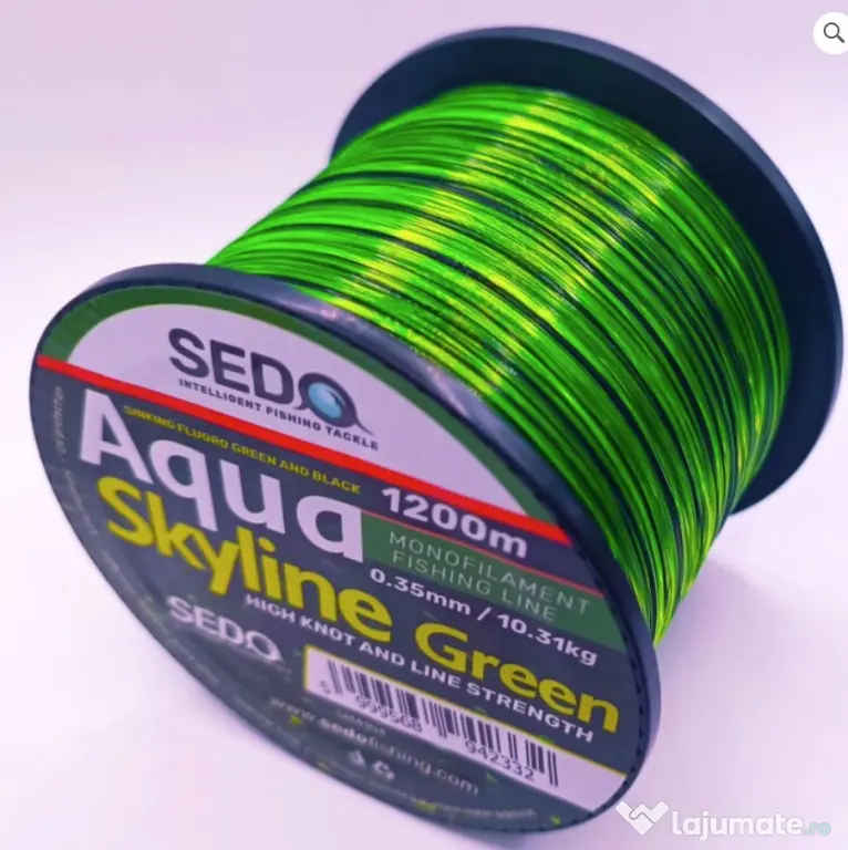 SEDO FIR MONOFILAMENT SEDO AQUA SKYLINE VERDE, 1200m 0.25mm/6.45kg