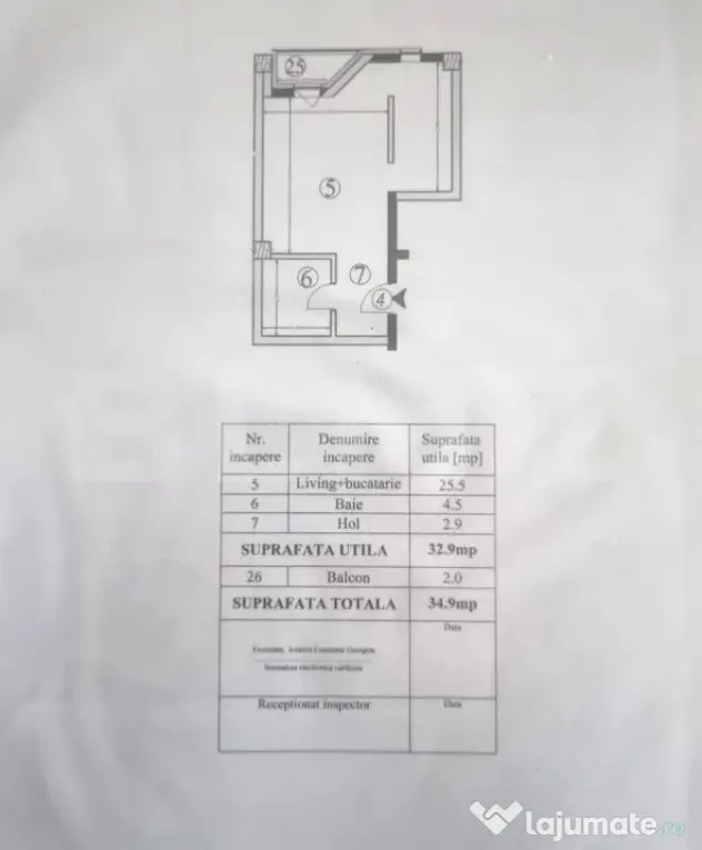 Apartament nou, 1 cameră, 35 mp – Vișan, zona Bucium blo - Iasi (Iasi)