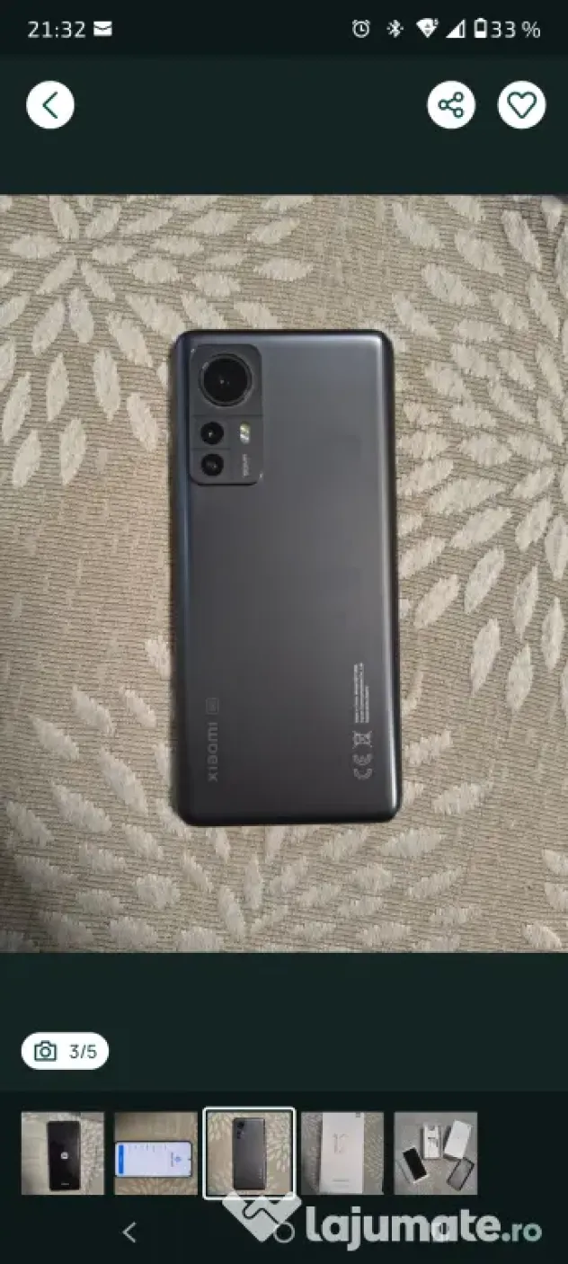 Xiaomi 12 5G 256GB 8GB RAM Dual