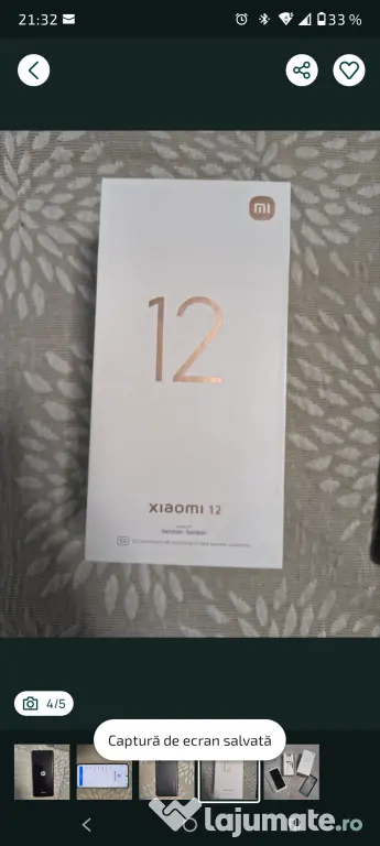 Xiaomi 12 5G 256GB 8GB RAM Dual