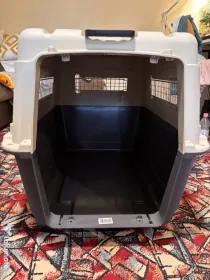 Vand Cușcă transport câini și pisici Karlie Nommand M 67x51x47 cm gri-alb
