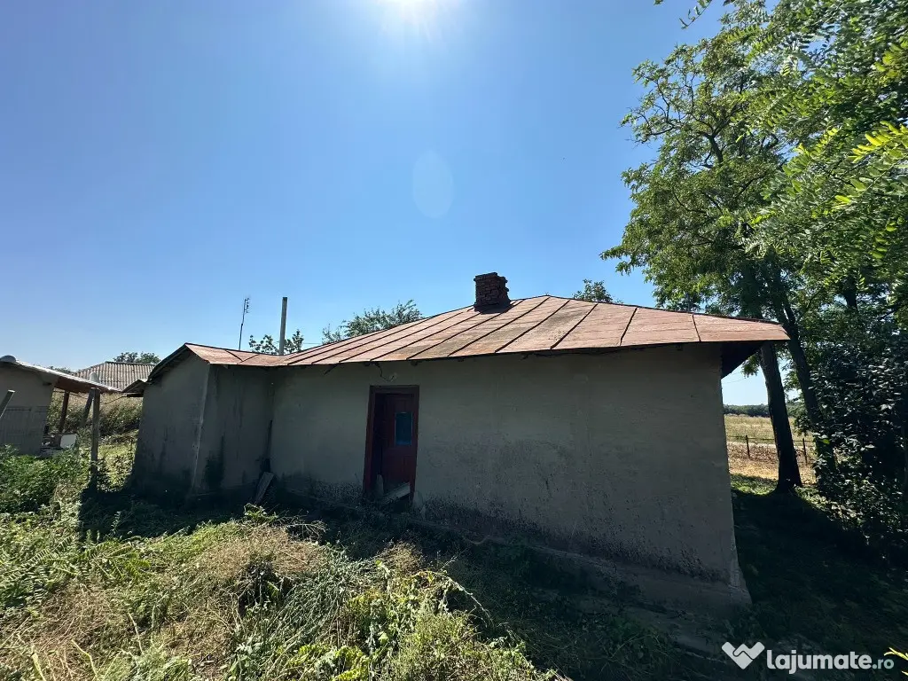 Vand casa batraneasca cu utilitati pe teren de 1200mp Andrasesti - Andrasesti (Ialomita)