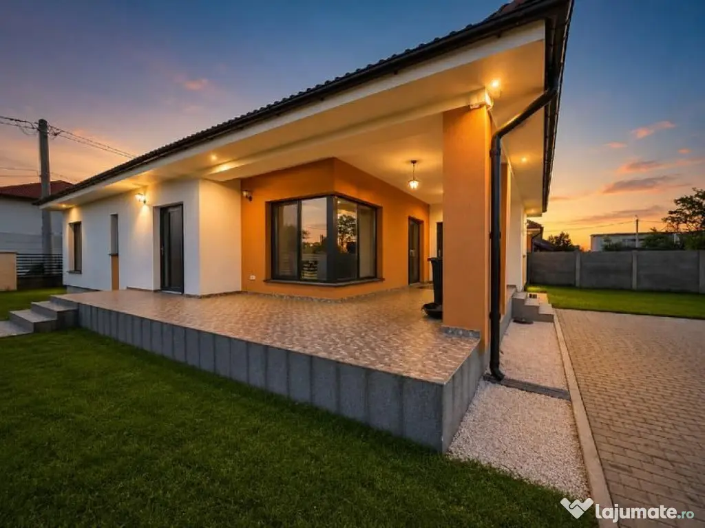 Casă P+M în Săcălaz | 6 camere | 3 băi | 213 mp constru - Sacalaz (Timis)