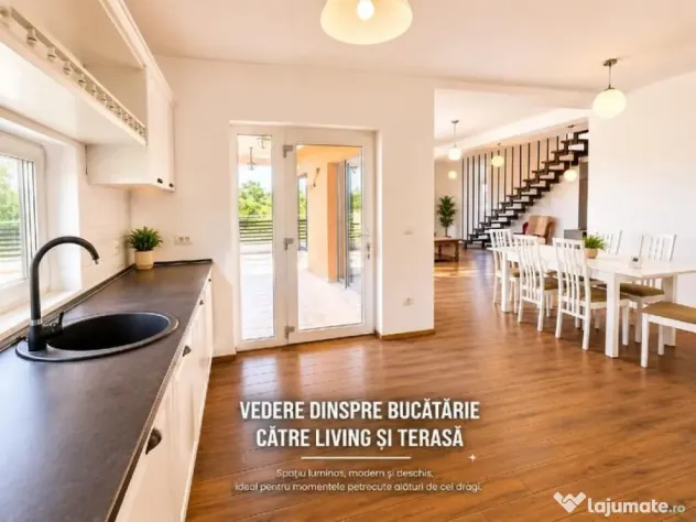 Casă P+M în Săcălaz | 6 camere | 3 băi | 213 mp constru - Sacalaz (Timis)