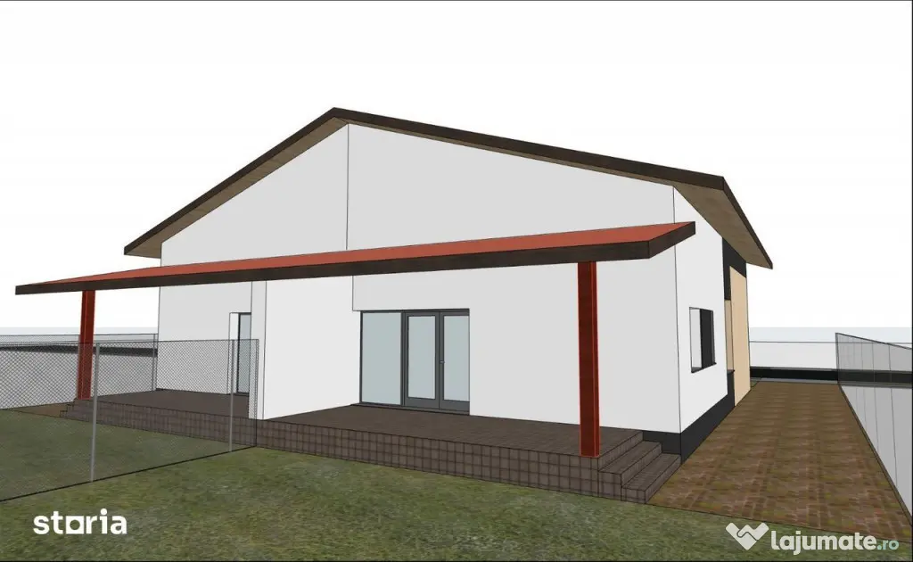 Duplex in Sacalaz | 3 camere | Terasa acoperita | Toate util - Sacalaz (Timis)